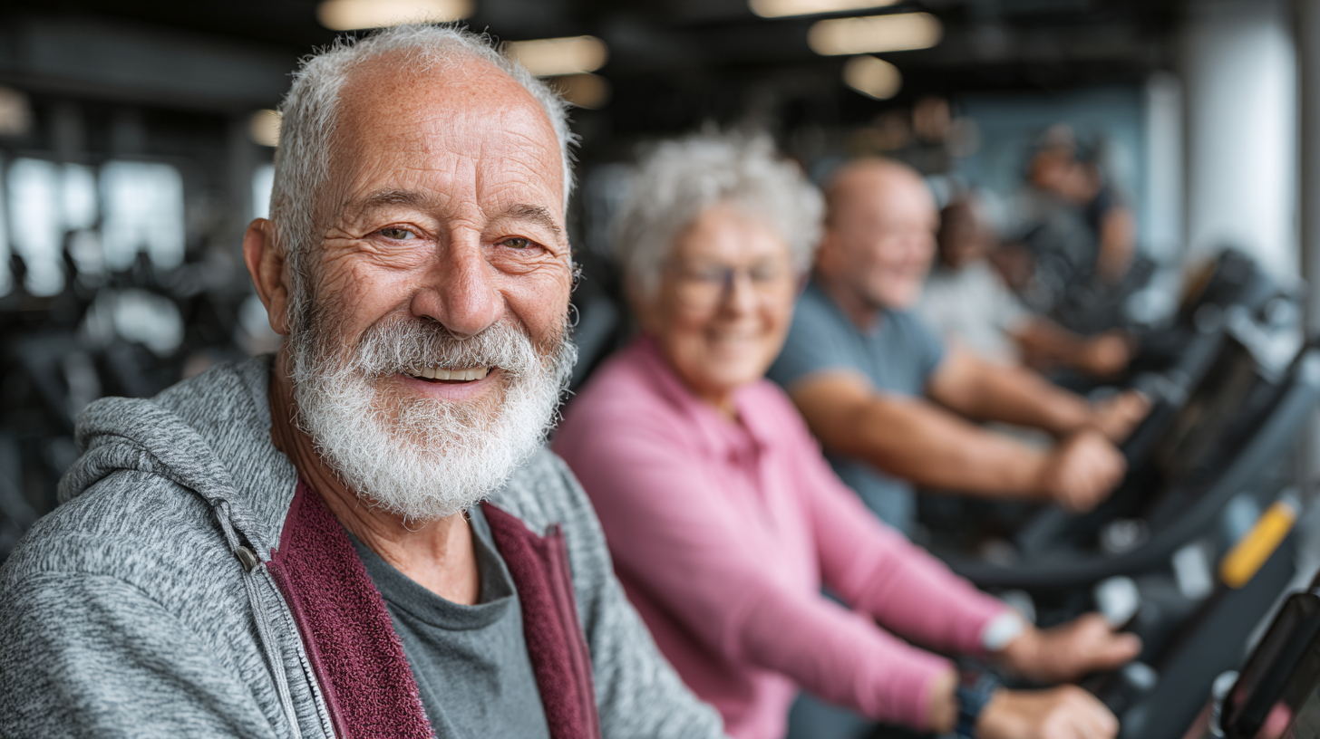 Tecnología avanzada para fitness de adultos mayores
